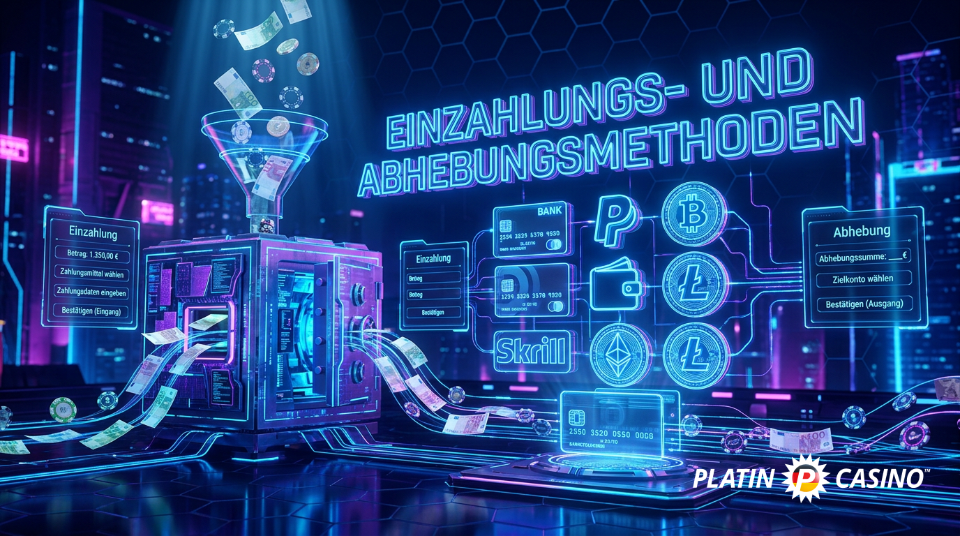 Das Platin Casinos Casino bietet viele Zahlungsmöglichkeiten